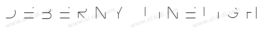 Deberny LineLight字体转换